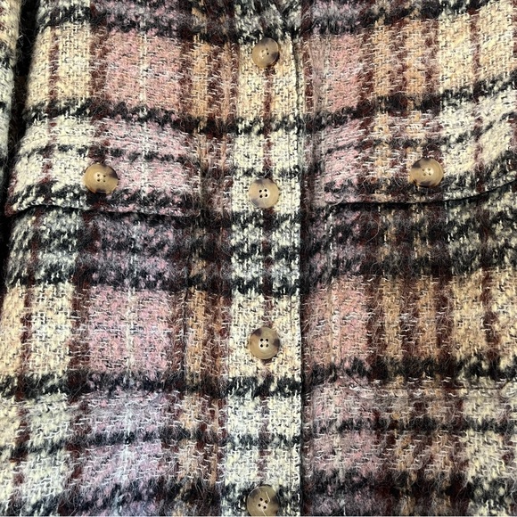 No. 6 Wilson Jacket in Stone and Lilac Check, L/XL - Picture 4 of 11